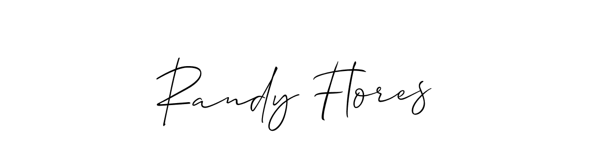 if you are searching for the best signature style for your name Randy Flores. so please give up your signature search. here we have designed multiple signature styles  using Allison_Script. Randy Flores signature style 2 images and pictures png