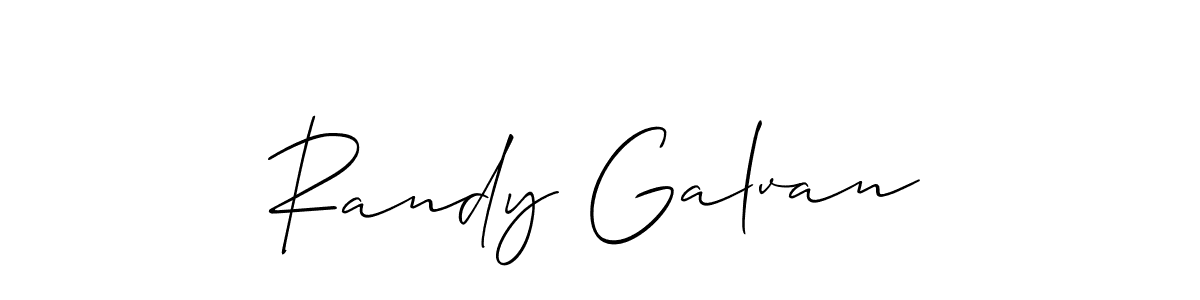 How to make Randy Galvan name signature. Use Allison_Script style for creating short signs online. This is the latest handwritten sign. Randy Galvan signature style 2 images and pictures png