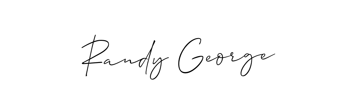 Design your own signature with our free online signature maker. With this signature software, you can create a handwritten (Allison_Script) signature for name Randy George. Randy George signature style 2 images and pictures png