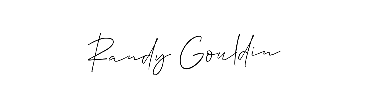 Check out images of Autograph of Randy Gouldin name. Actor Randy Gouldin Signature Style. Allison_Script is a professional sign style online. Randy Gouldin signature style 2 images and pictures png