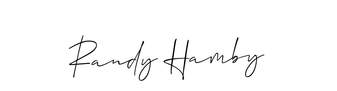 Make a beautiful signature design for name Randy Hamby. Use this online signature maker to create a handwritten signature for free. Randy Hamby signature style 2 images and pictures png