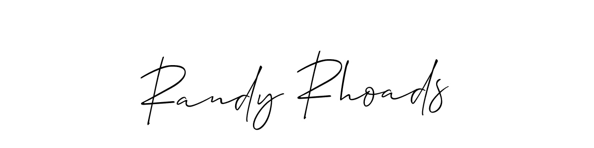 The best way (Allison_Script) to make a short signature is to pick only two or three words in your name. The name Randy Rhoads include a total of six letters. For converting this name. Randy Rhoads signature style 2 images and pictures png