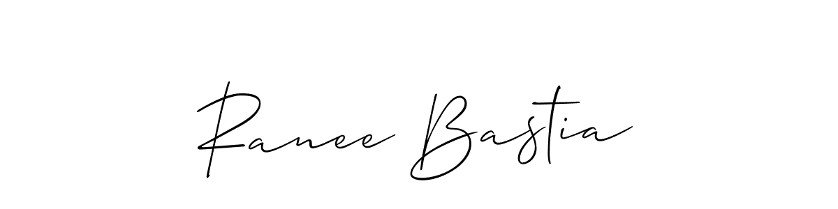 Ranee Bastia stylish signature style. Best Handwritten Sign (Allison_Script) for my name. Handwritten Signature Collection Ideas for my name Ranee Bastia. Ranee Bastia signature style 2 images and pictures png