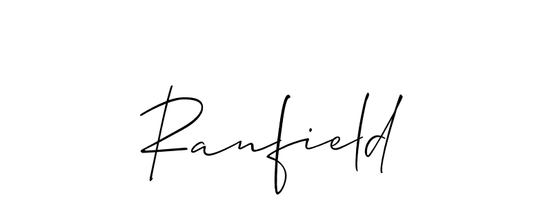 Also we have Ranfield name is the best signature style. Create professional handwritten signature collection using Allison_Script autograph style. Ranfield signature style 2 images and pictures png