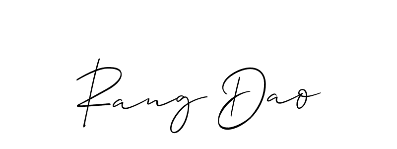 You can use this online signature creator to create a handwritten signature for the name Rang Dao. This is the best online autograph maker. Rang Dao signature style 2 images and pictures png
