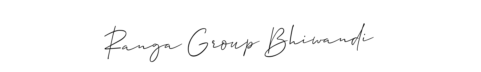 You should practise on your own different ways (Allison_Script) to write your name (Ranga Group Bhiwandi) in signature. don't let someone else do it for you. Ranga Group Bhiwandi signature style 2 images and pictures png