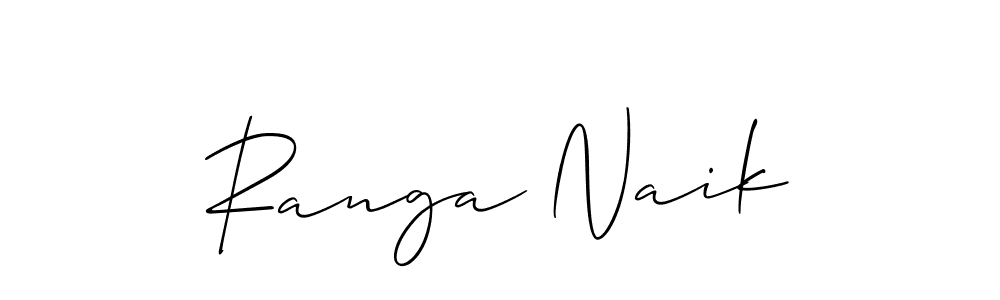 Make a beautiful signature design for name Ranga Naik. With this signature (Allison_Script) style, you can create a handwritten signature for free. Ranga Naik signature style 2 images and pictures png
