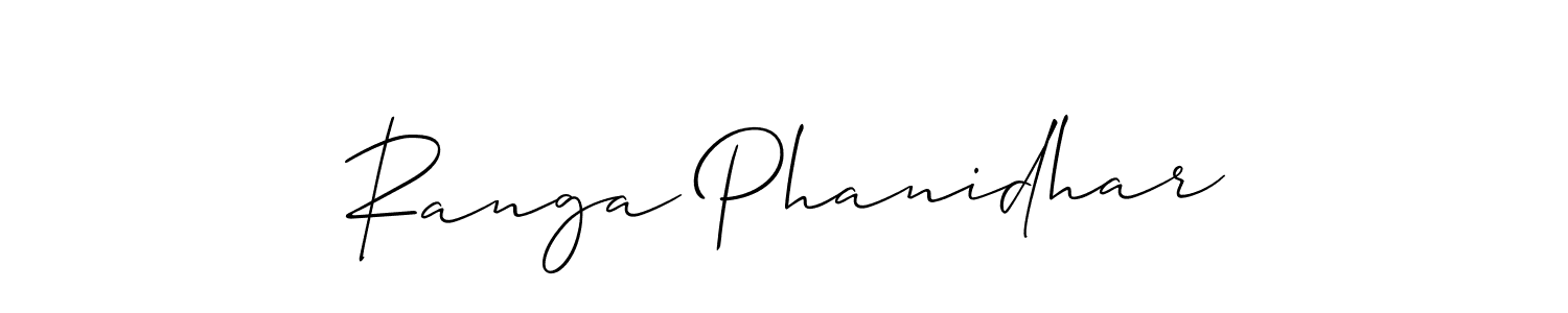 Ranga Phanidhar stylish signature style. Best Handwritten Sign (Allison_Script) for my name. Handwritten Signature Collection Ideas for my name Ranga Phanidhar. Ranga Phanidhar signature style 2 images and pictures png