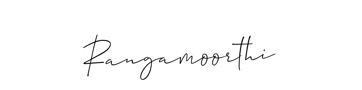 You should practise on your own different ways (Allison_Script) to write your name (Rangamoorthi) in signature. don't let someone else do it for you. Rangamoorthi signature style 2 images and pictures png