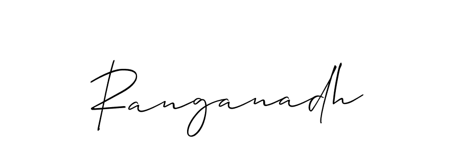 How to make Ranganadh signature? Allison_Script is a professional autograph style. Create handwritten signature for Ranganadh name. Ranganadh signature style 2 images and pictures png