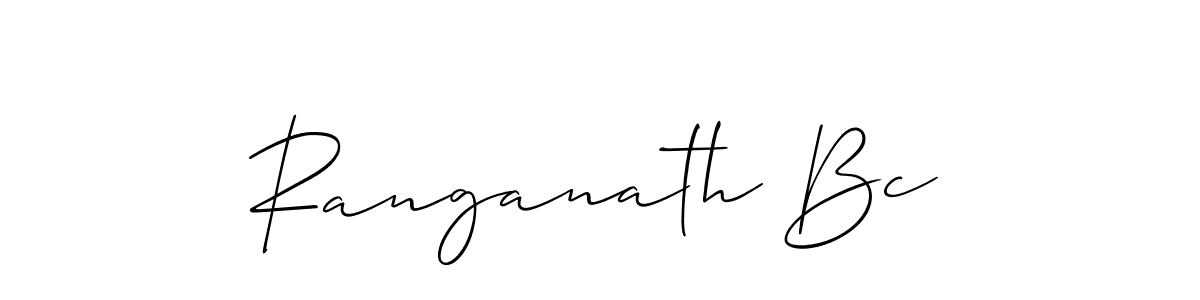 Make a beautiful signature design for name Ranganath Bc. Use this online signature maker to create a handwritten signature for free. Ranganath Bc signature style 2 images and pictures png