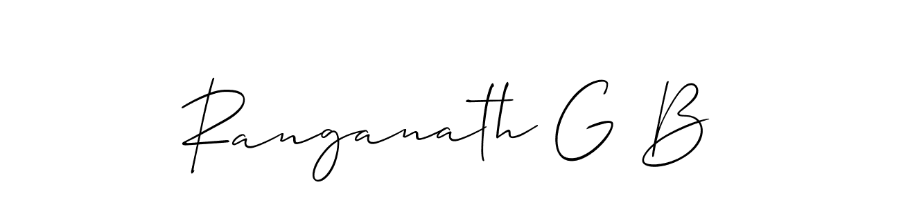 Make a beautiful signature design for name Ranganath G B. Use this online signature maker to create a handwritten signature for free. Ranganath G B signature style 2 images and pictures png