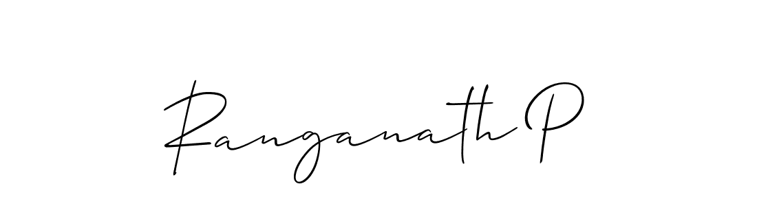 if you are searching for the best signature style for your name Ranganath P. so please give up your signature search. here we have designed multiple signature styles  using Allison_Script. Ranganath P signature style 2 images and pictures png