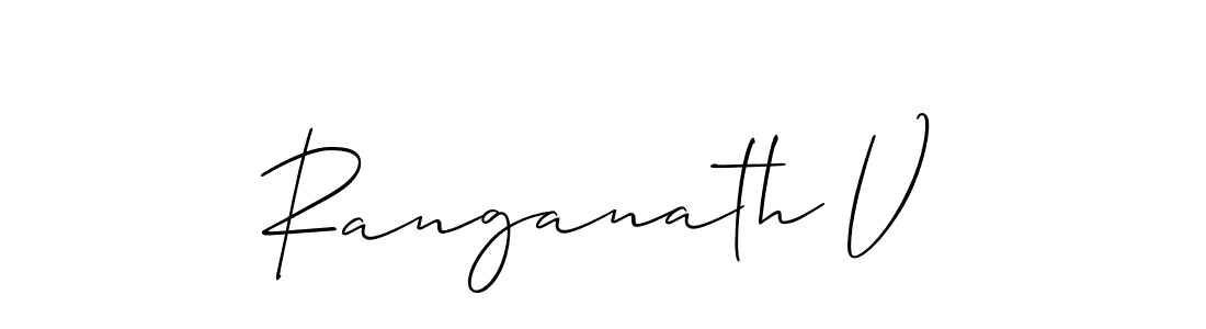 if you are searching for the best signature style for your name Ranganath V. so please give up your signature search. here we have designed multiple signature styles  using Allison_Script. Ranganath V signature style 2 images and pictures png