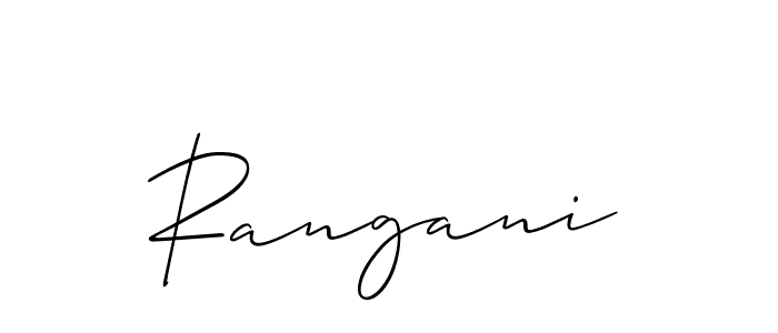 Create a beautiful signature design for name Rangani. With this signature (Allison_Script) fonts, you can make a handwritten signature for free. Rangani signature style 2 images and pictures png