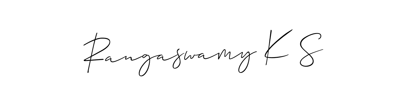 Best and Professional Signature Style for Rangaswamy K S. Allison_Script Best Signature Style Collection. Rangaswamy K S signature style 2 images and pictures png
