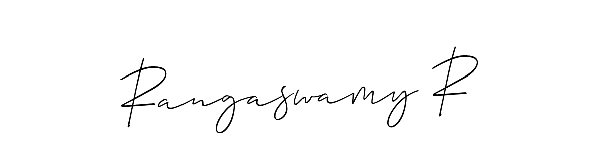 Here are the top 10 professional signature styles for the name Rangaswamy R. These are the best autograph styles you can use for your name. Rangaswamy R signature style 2 images and pictures png