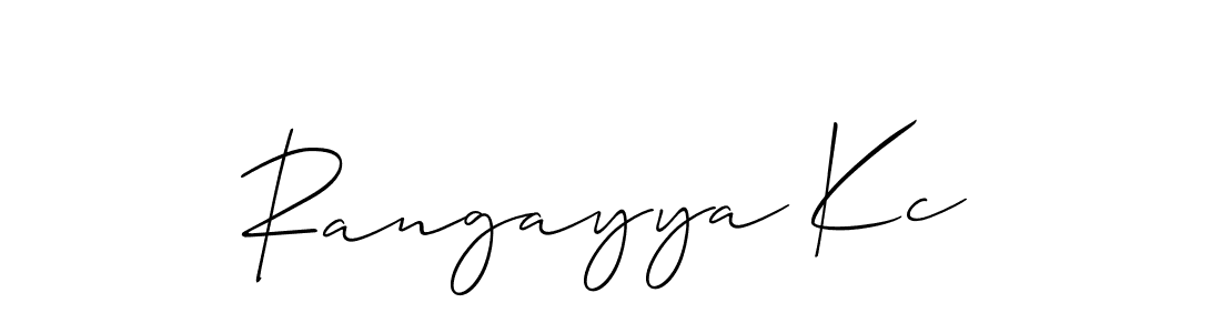 You can use this online signature creator to create a handwritten signature for the name Rangayya Kc. This is the best online autograph maker. Rangayya Kc signature style 2 images and pictures png