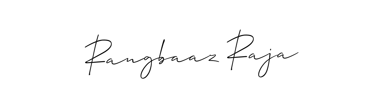 You should practise on your own different ways (Allison_Script) to write your name (Rangbaaz Raja) in signature. don't let someone else do it for you. Rangbaaz Raja signature style 2 images and pictures png