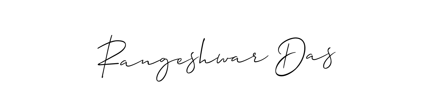 Make a short Rangeshwar Das signature style. Manage your documents anywhere anytime using Allison_Script. Create and add eSignatures, submit forms, share and send files easily. Rangeshwar Das signature style 2 images and pictures png
