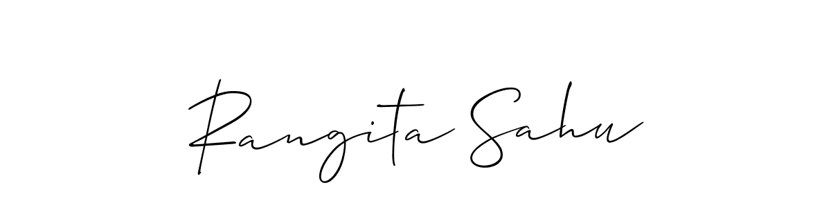 Also You can easily find your signature by using the search form. We will create Rangita Sahu name handwritten signature images for you free of cost using Allison_Script sign style. Rangita Sahu signature style 2 images and pictures png
