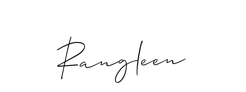 Similarly Allison_Script is the best handwritten signature design. Signature creator online .You can use it as an online autograph creator for name Rangleen. Rangleen signature style 2 images and pictures png