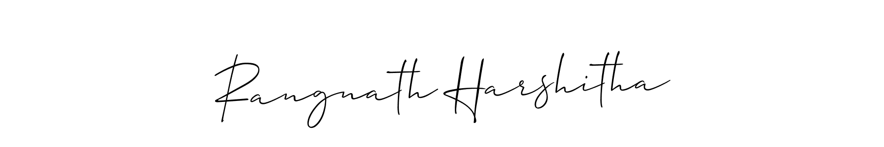 Best and Professional Signature Style for Rangnath Harshitha. Allison_Script Best Signature Style Collection. Rangnath Harshitha signature style 2 images and pictures png