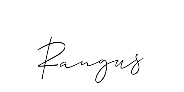 Rangus stylish signature style. Best Handwritten Sign (Allison_Script) for my name. Handwritten Signature Collection Ideas for my name Rangus. Rangus signature style 2 images and pictures png