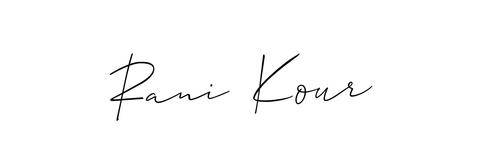 Make a beautiful signature design for name Rani  Kour. Use this online signature maker to create a handwritten signature for free. Rani  Kour signature style 2 images and pictures png