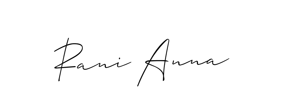This is the best signature style for the Rani Anna name. Also you like these signature font (Allison_Script). Mix name signature. Rani Anna signature style 2 images and pictures png