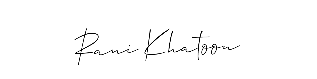 Once you've used our free online signature maker to create your best signature Allison_Script style, it's time to enjoy all of the benefits that Rani Khatoon name signing documents. Rani Khatoon signature style 2 images and pictures png