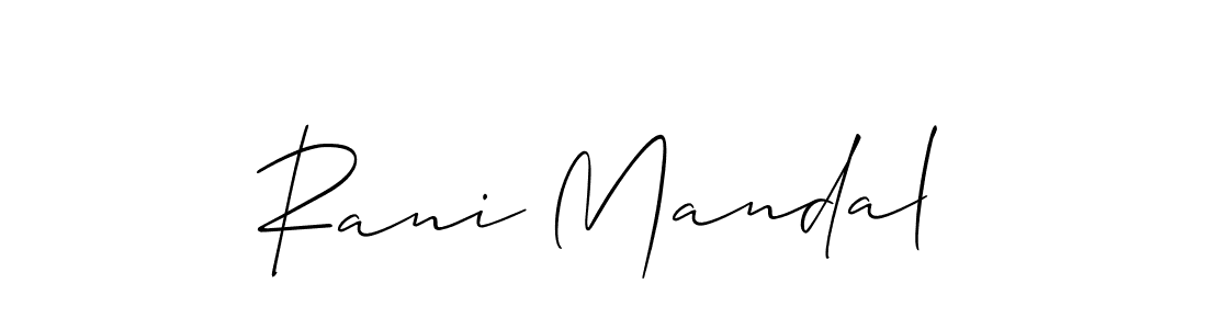 How to Draw Rani Mandal signature style? Allison_Script is a latest design signature styles for name Rani Mandal. Rani Mandal signature style 2 images and pictures png