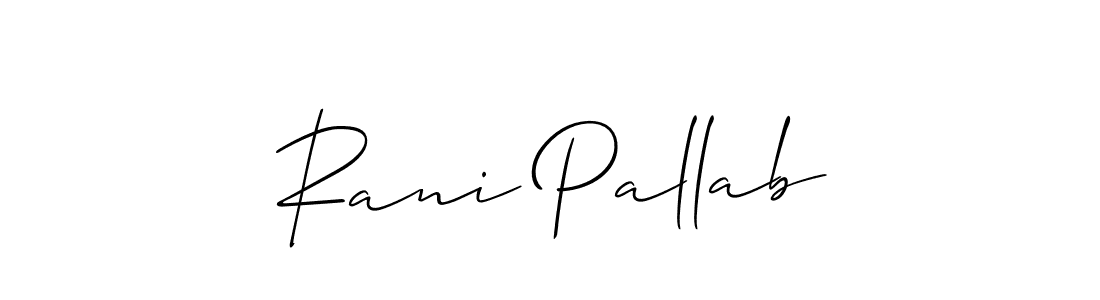 Check out images of Autograph of Rani Pallab name. Actor Rani Pallab Signature Style. Allison_Script is a professional sign style online. Rani Pallab signature style 2 images and pictures png