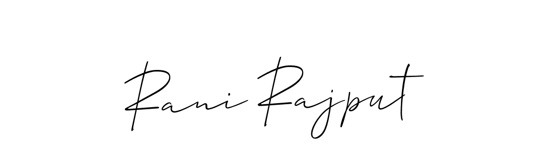 How to Draw Rani Rajput signature style? Allison_Script is a latest design signature styles for name Rani Rajput. Rani Rajput signature style 2 images and pictures png