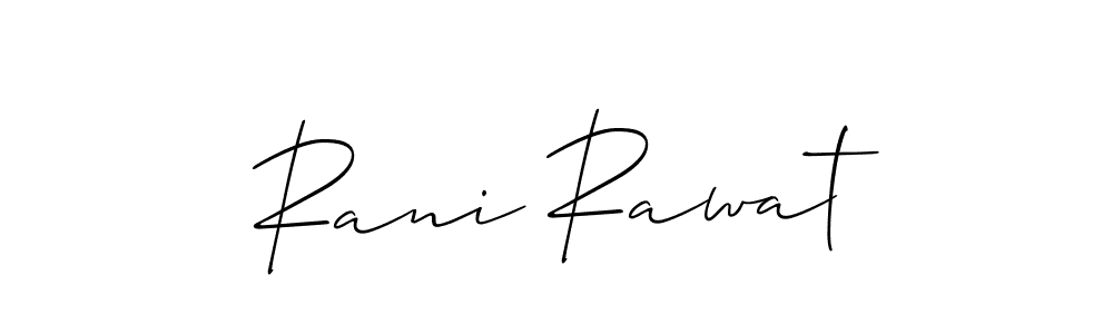 How to make Rani Rawat name signature. Use Allison_Script style for creating short signs online. This is the latest handwritten sign. Rani Rawat signature style 2 images and pictures png