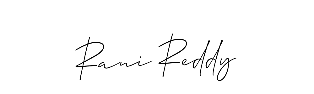 Rani Reddy stylish signature style. Best Handwritten Sign (Allison_Script) for my name. Handwritten Signature Collection Ideas for my name Rani Reddy. Rani Reddy signature style 2 images and pictures png