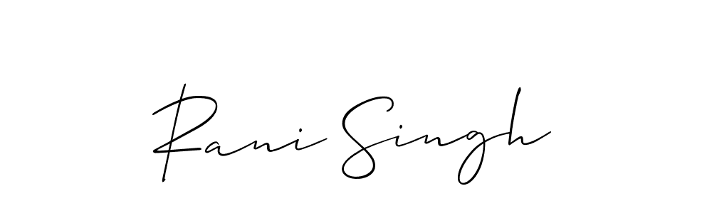 Once you've used our free online signature maker to create your best signature Allison_Script style, it's time to enjoy all of the benefits that Rani Singh name signing documents. Rani Singh signature style 2 images and pictures png