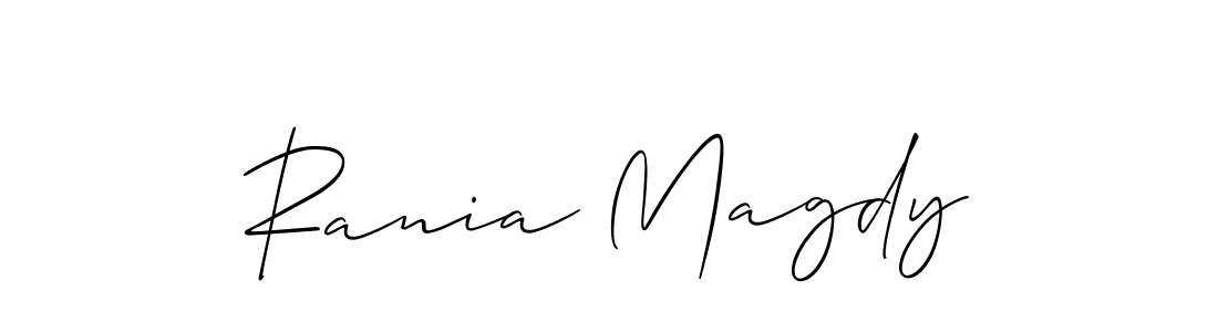 Make a beautiful signature design for name Rania Magdy. Use this online signature maker to create a handwritten signature for free. Rania Magdy signature style 2 images and pictures png