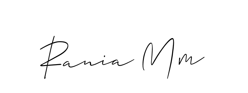 Check out images of Autograph of Rania Mm name. Actor Rania Mm Signature Style. Allison_Script is a professional sign style online. Rania Mm signature style 2 images and pictures png