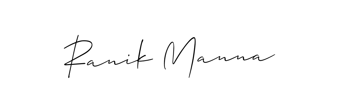 Ranik Manna stylish signature style. Best Handwritten Sign (Allison_Script) for my name. Handwritten Signature Collection Ideas for my name Ranik Manna. Ranik Manna signature style 2 images and pictures png