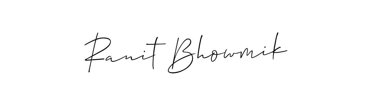 Also You can easily find your signature by using the search form. We will create Ranit Bhowmik name handwritten signature images for you free of cost using Allison_Script sign style. Ranit Bhowmik signature style 2 images and pictures png