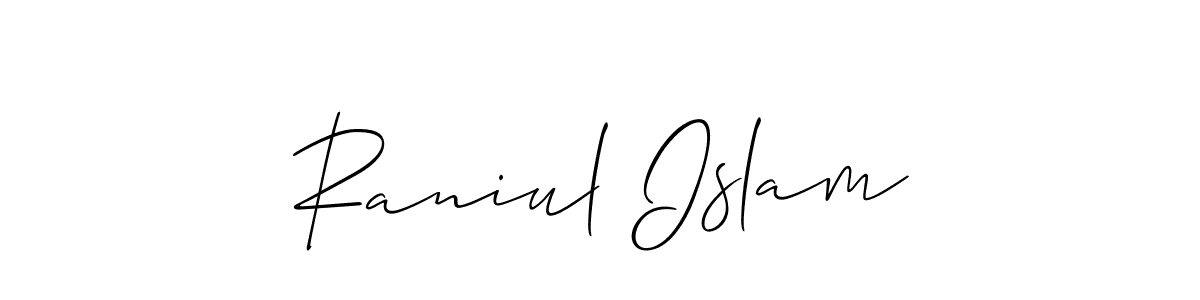 Make a beautiful signature design for name Raniul Islam. Use this online signature maker to create a handwritten signature for free. Raniul Islam signature style 2 images and pictures png