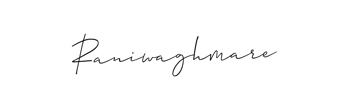 Allison_Script is a professional signature style that is perfect for those who want to add a touch of class to their signature. It is also a great choice for those who want to make their signature more unique. Get Raniwaghmare name to fancy signature for free. Raniwaghmare signature style 2 images and pictures png