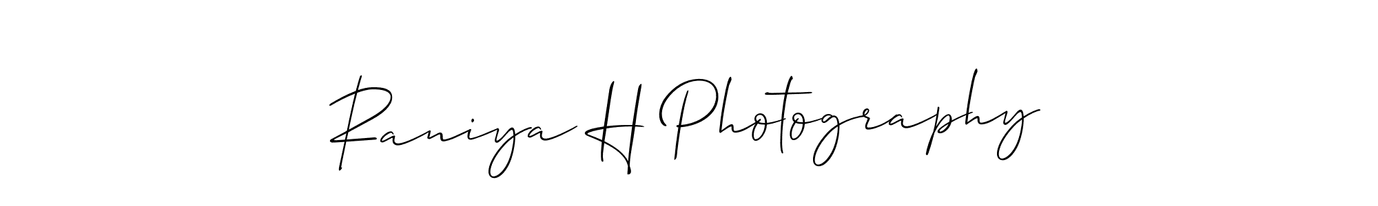 Best and Professional Signature Style for Raniya H Photography. Allison_Script Best Signature Style Collection. Raniya H Photography signature style 2 images and pictures png