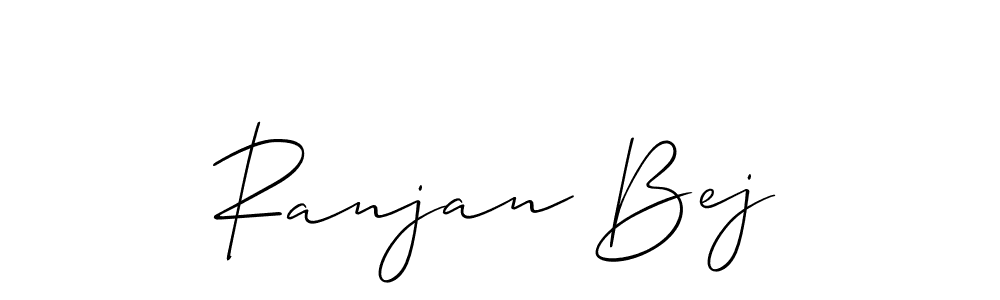 Also we have Ranjan Bej name is the best signature style. Create professional handwritten signature collection using Allison_Script autograph style. Ranjan Bej signature style 2 images and pictures png