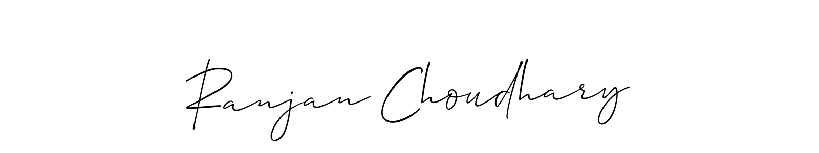 Make a short Ranjan Choudhary signature style. Manage your documents anywhere anytime using Allison_Script. Create and add eSignatures, submit forms, share and send files easily. Ranjan Choudhary signature style 2 images and pictures png
