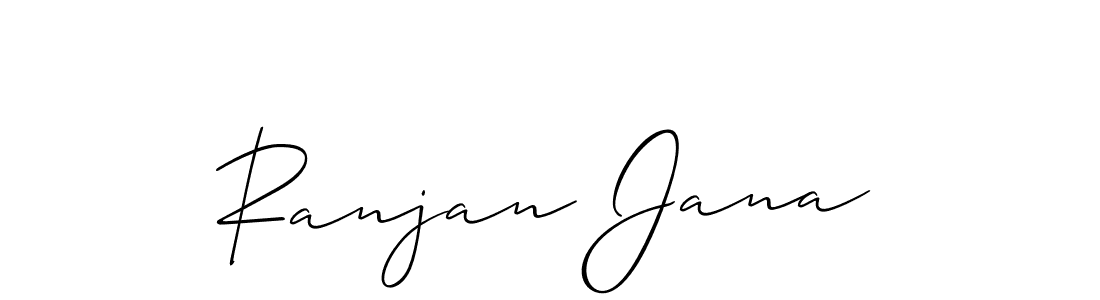 Ranjan Jana stylish signature style. Best Handwritten Sign (Allison_Script) for my name. Handwritten Signature Collection Ideas for my name Ranjan Jana. Ranjan Jana signature style 2 images and pictures png