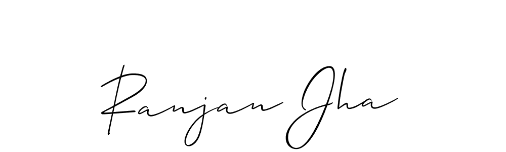 It looks lik you need a new signature style for name Ranjan Jha. Design unique handwritten (Allison_Script) signature with our free signature maker in just a few clicks. Ranjan Jha signature style 2 images and pictures png