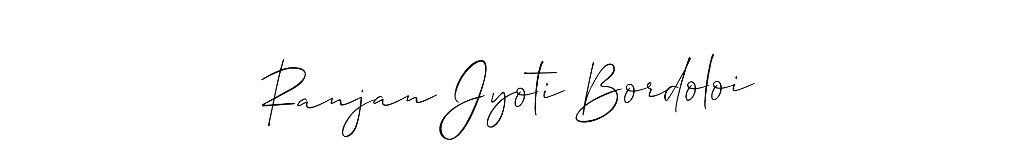 Similarly Allison_Script is the best handwritten signature design. Signature creator online .You can use it as an online autograph creator for name Ranjan Jyoti Bordoloi. Ranjan Jyoti Bordoloi signature style 2 images and pictures png