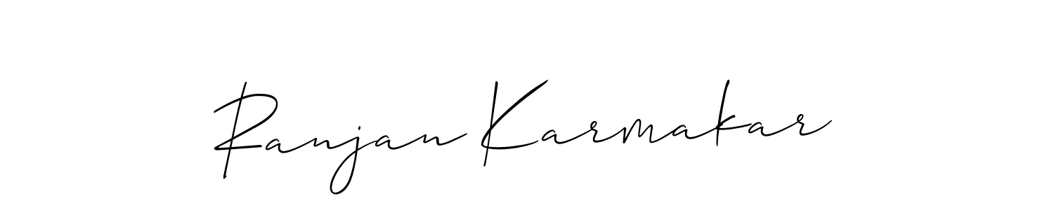 Similarly Allison_Script is the best handwritten signature design. Signature creator online .You can use it as an online autograph creator for name Ranjan Karmakar. Ranjan Karmakar signature style 2 images and pictures png
